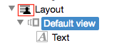Default icon view
