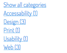 Result blog categories