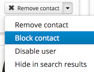 Block contact