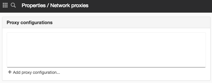 Network proxies