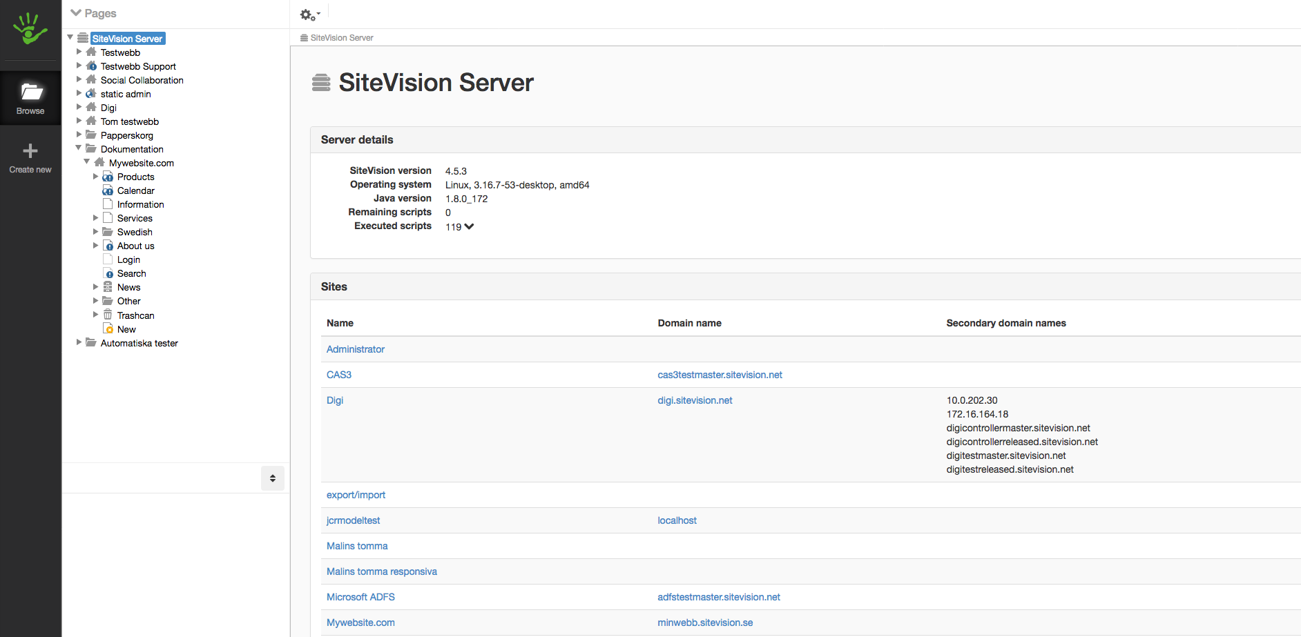 SiteVision Server