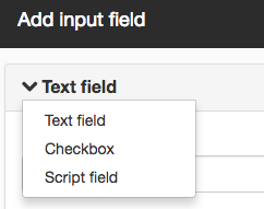 Add input field