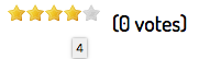 Rating with stars