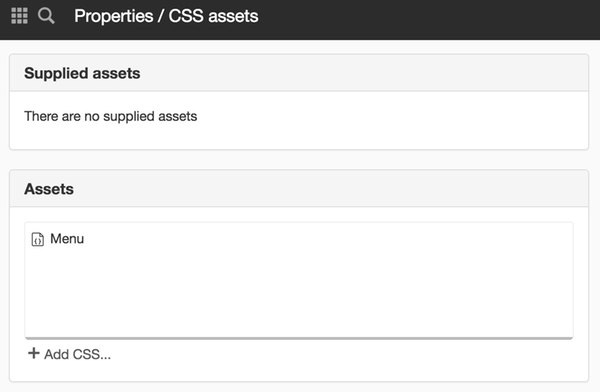 CSS assets