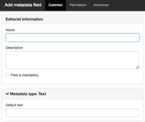 Add metadata- common
