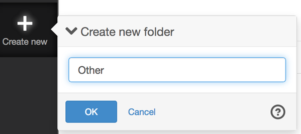 Create new folder